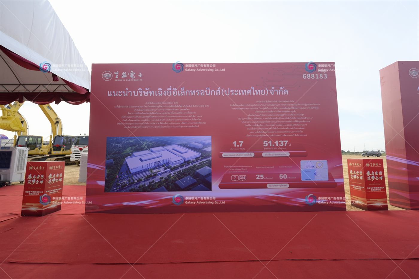 Shengyi Electronics (Thailand) Groundbreaking Ceremony 2024 — on-site delivery in Thailand, Thailand