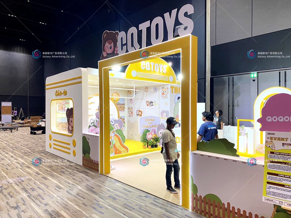 การสร้างบูธแสดงสินค้า CATOYS กรุงเทพฯ — ดำเนินงานหน้างานที่กรุงเทพฯ ประเทศไทย